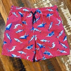 Boys Shark Swim Shorts, 10/12